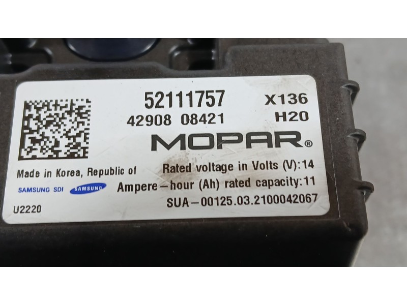 Recambio de bateria para fiat 500 c (312_) 1.2 (312cxa1a, 312axa1a) referencia OEM IAM   