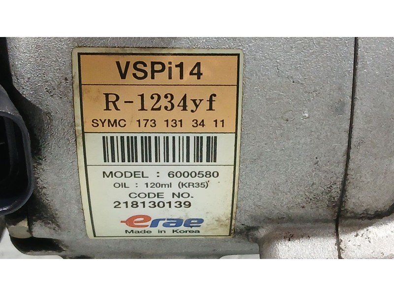 Recambio de compresor aire acondicionado para ssangyong korando (c300) 1.5 referencia OEM IAM 1731303211  