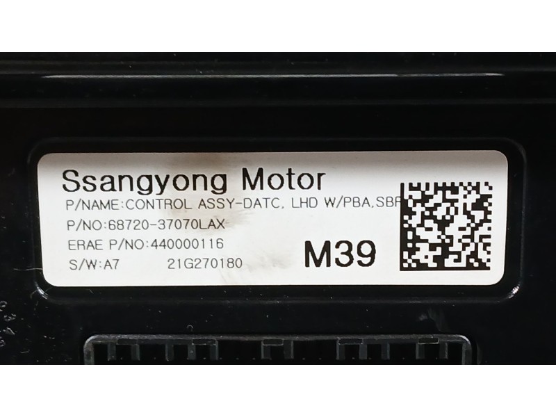 Recambio de mando climatizador para ssangyong korando (c300) 1.5 referencia OEM IAM 6872037090LAX  