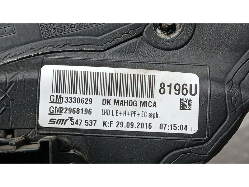 Recambio de retrovisor izquierdo para opel insignia a sports tourer (g09) 1.6 cdti (35) referencia OEM IAM 3330629 ELECTRICO ROZ