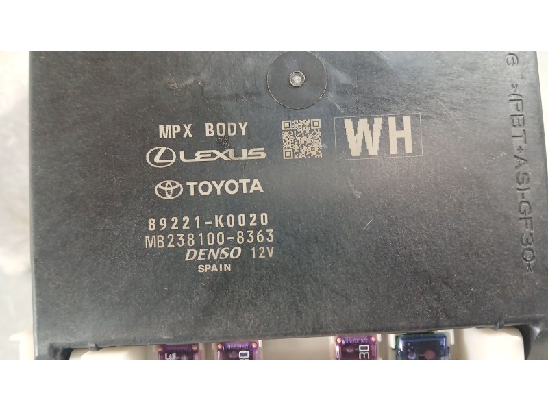 Recambio de caja reles / fusibles para toyota yaris (_p21_, _pa1_, _ph1_) 1.5 hybrid (mxph11) referencia OEM IAM   