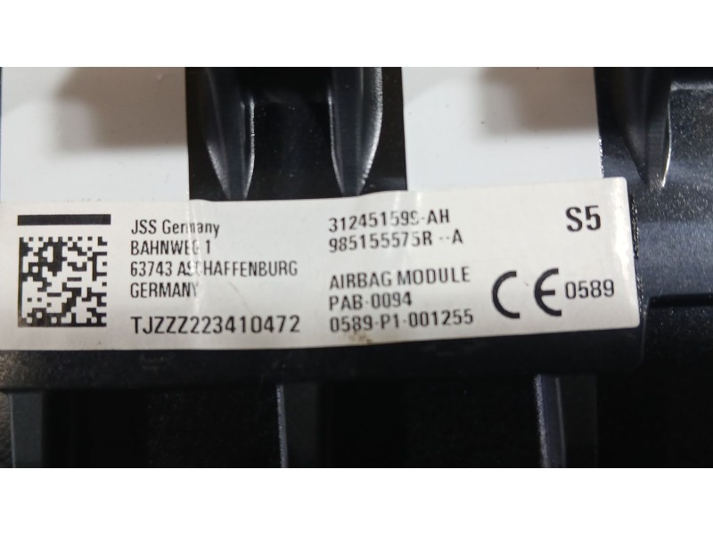 Recambio de airbag delantero derecho para renault megane e-tech suv ev60 referencia OEM IAM 985155575R  