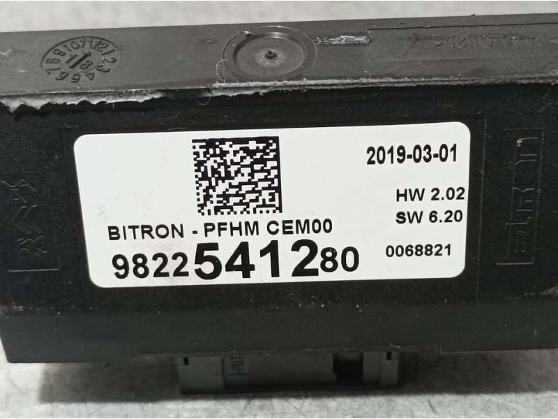 Recambio de modulo electronico para ds 3 crossback chic referencia OEM IAM 9822541280 0068821 BITRON