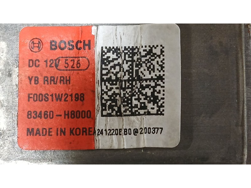 Recambio de elevalunas trasero derecho para kia stonic (yb) 1.0 t-gdi eco-dynamics+ referencia OEM IAM 83402H8100  