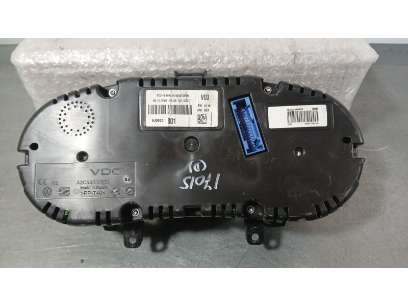 Recambio de cuadro instrumentos para seat ibiza iv (6j5, 6p1) 1.2 referencia OEM IAM 6J0920801X  