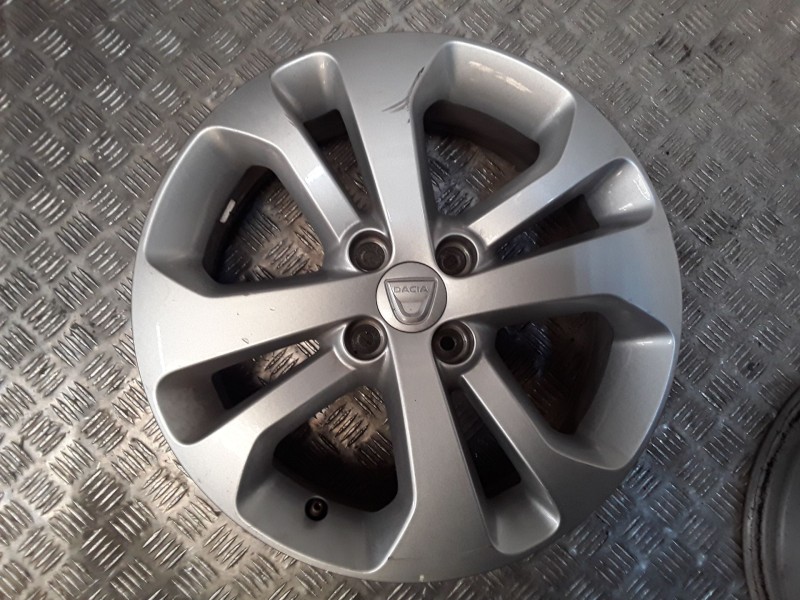 Recambio de juego llantas aluminio para dacia lodgy (js_) 1.5 dci referencia OEM IAM 6X16 4 TORN ET40 ALUMINIO ROZADAS