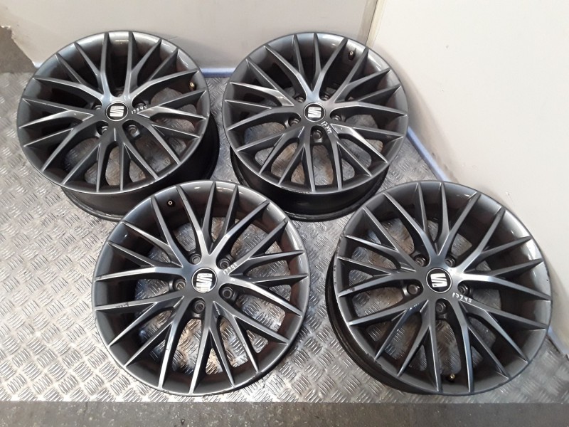 Recambio de juego llantas aluminio para seat leon st (5f8) 1.2 tsi referencia OEM IAM 7X17 5 TORN ET49 ALUMINIO ROZADAS