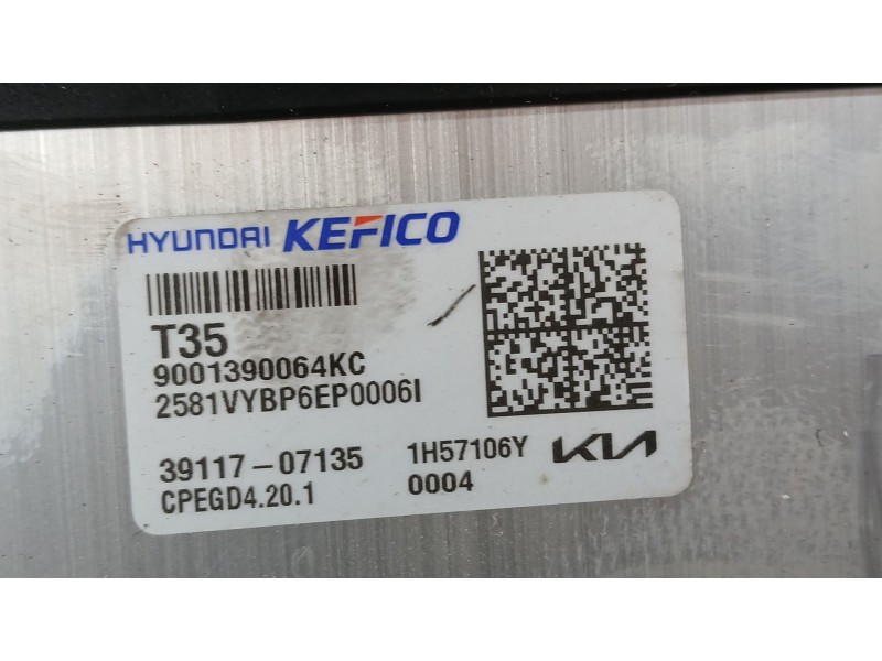 Recambio de centralita motor uce para kia stonic (yb) 1.0 t-gdi eco-dynamics+ referencia OEM IAM 3910607047  