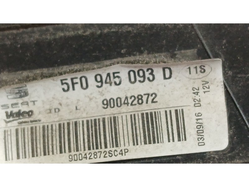 Recambio de piloto trasero izquierdo interior para seat leon st (5f8) 1.2 tsi referencia OEM IAM 5F9945093D  