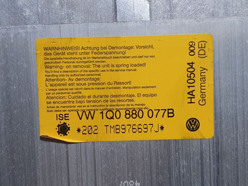 Recambio de barra antivuelco para volkswagen eos (1f7) 2.0 tdi referencia OEM IAM 1Q0880077B  IZQUIERDO