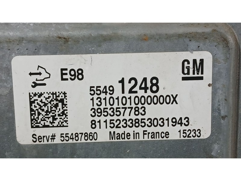 Recambio de centralita motor uce para opel zafira tourer c (p12) 1.6 cdti (75) referencia OEM IAM 12721352  