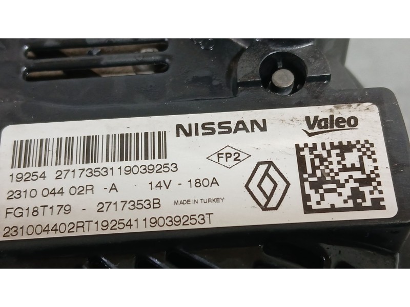 Recambio de alternador para dacia duster (hm_) 1.5 dci 115 4x4 (hmad) referencia OEM IAM 231009392R  