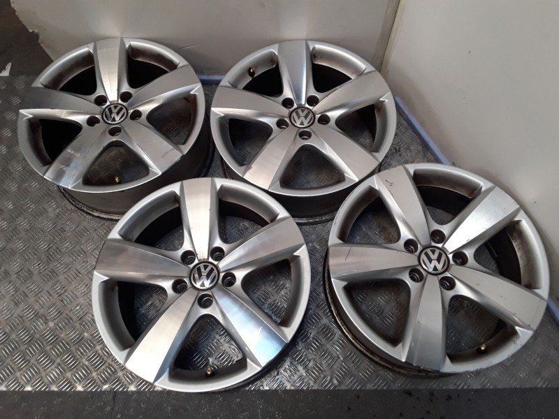 Recambio de juego llantas aluminio para volkswagen tiguan (5n_) 2.0 tdi referencia OEM IAM 6.5X17 5 TORN ET33 ALUMINIO ROZADAS