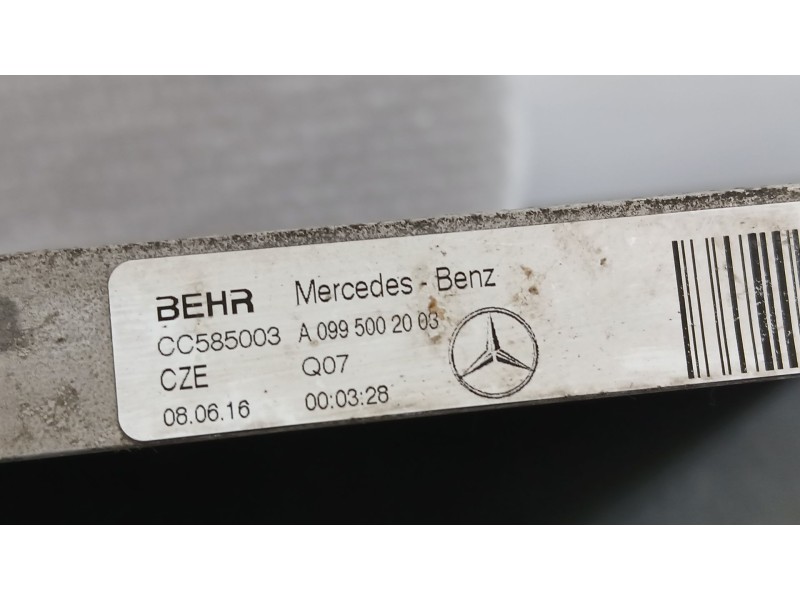 Recambio de radiador agua adicional para mercedes-benz clase c coupé (c205) c 200 (205.342) referencia OEM IAM   