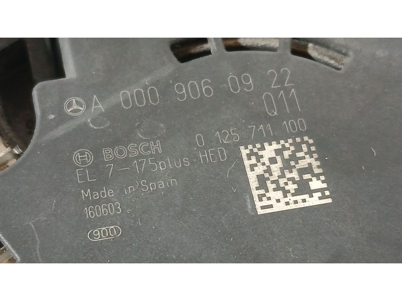 Recambio de alternador para mercedes-benz clase c coupé (c205) c 200 (205.342) referencia OEM IAM A0009060922  