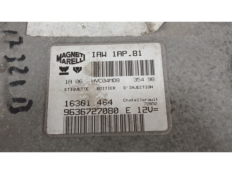 Recambio de centralita motor uce para peugeot 206 hatchback (2a/c) 1.4 i referencia OEM IAM   