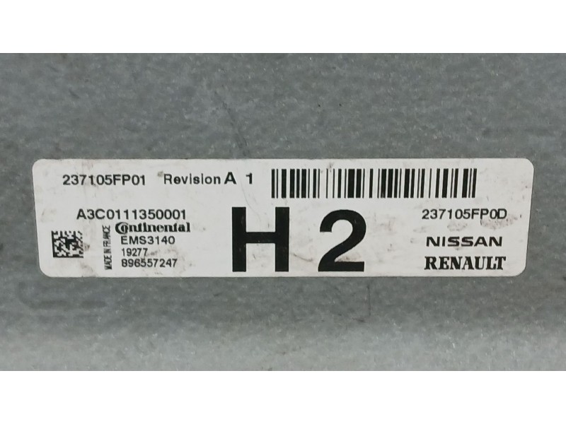 Recambio de centralita motor uce para nissan micra v (k14) 1.0 referencia OEM IAM   