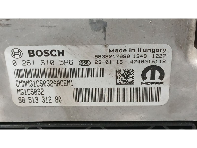 Recambio de centralita motor uce para opel corsa f (p2jo) 1.2 (68) referencia OEM IAM 1691497580  