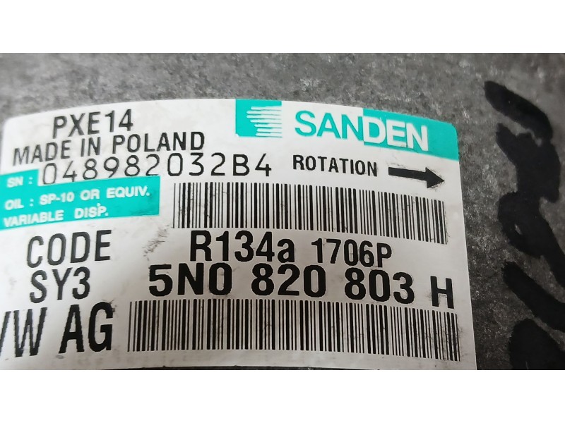 Recambio de compresor aire acondicionado para audi q3 (8ub, 8ug) 2.0 tdi referencia OEM IAM 1K0820808F  