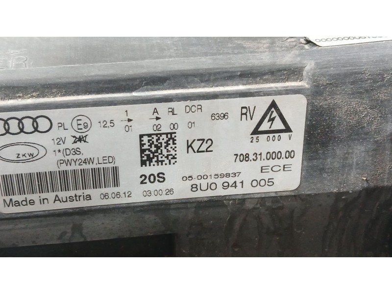 Recambio de faro izquierdo para audi q3 (8ub, 8ug) 2.0 tdi referencia OEM IAM 8U0941043  