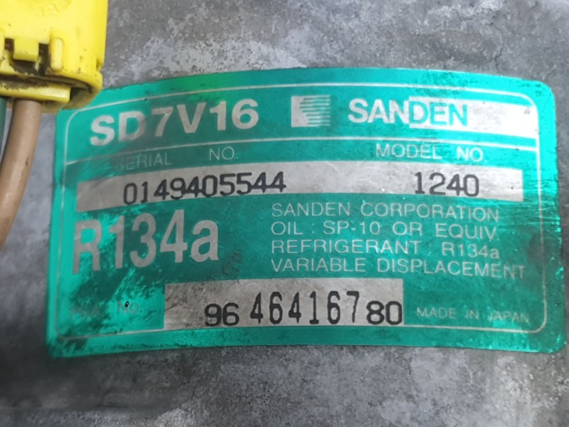 Recambio de compresor aire acondicionado para citroën xsara picasso (n68) 2.0 hdi referencia OEM IAM 6453TJ 6453TK 