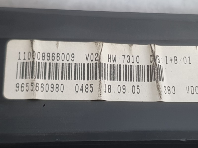 Recambio de cuadro instrumentos para citroën xsara picasso (n68) 2.0 hdi referencia OEM IAM 6105VX  