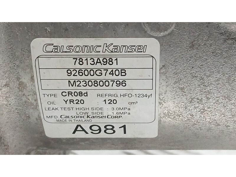 Recambio de compresor aire acondicionado para mitsubishi space star (a00) motion referencia OEM IAM 7813A981 CALSONIC KANSEI CR0