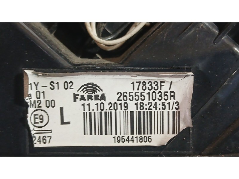 Recambio de piloto trasero izquierdo exterior para renault clio v (b7_) 1.0 tce 100 (b7mt) referencia OEM IAM 265554288R  