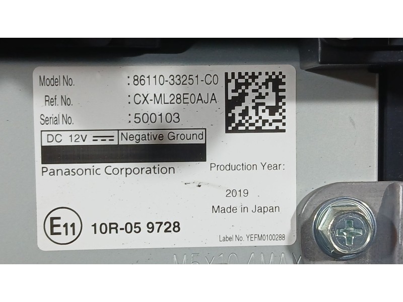 Recambio de sistema navegacion gps para lexus es 300h referencia OEM IAM 8611133180  