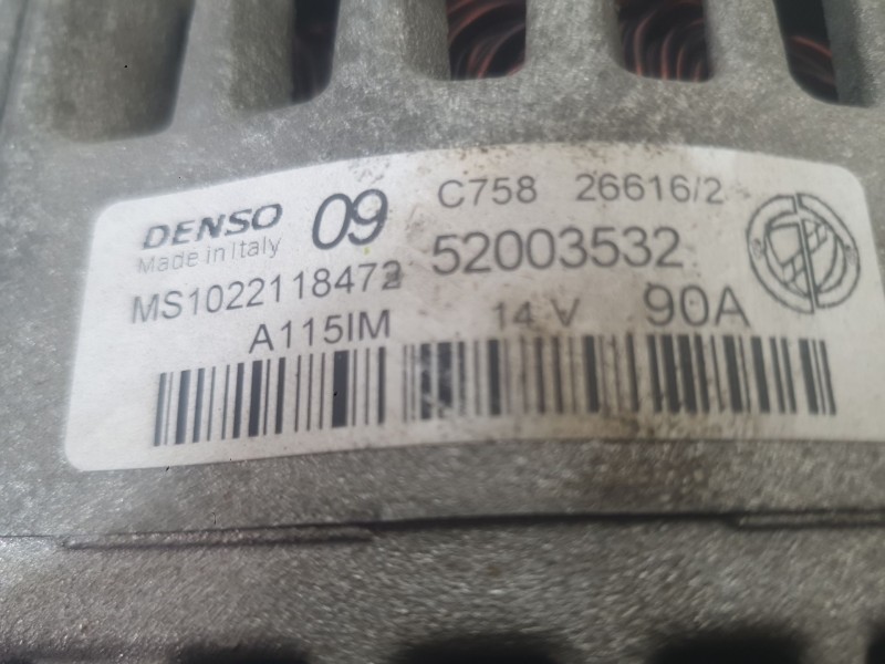 Recambio de alternador para fiat tipo sedán (356_, 357_) 1.4 (356sxa1b) referencia OEM IAM 52003532 71795809 