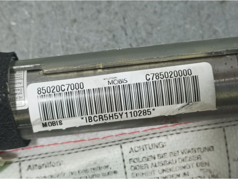 Recambio de airbag cortina delantero derecho para hyundai i20 classic referencia OEM IAM 85020C7000 C785020000 MOBIS
