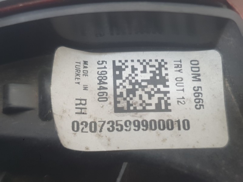 Recambio de piloto trasero derecho interior para fiat tipo sedán (356_, 357_) 1.4 (356sxa1b) referencia OEM IAM   