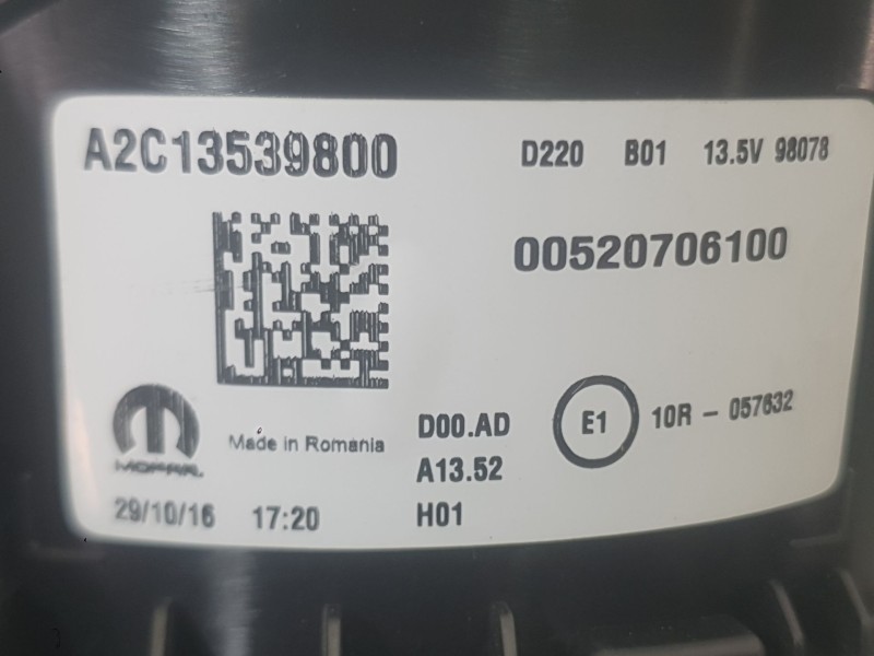 Recambio de cuadro instrumentos para fiat tipo sedán (356_, 357_) 1.4 (356sxa1b) referencia OEM IAM 52150501  