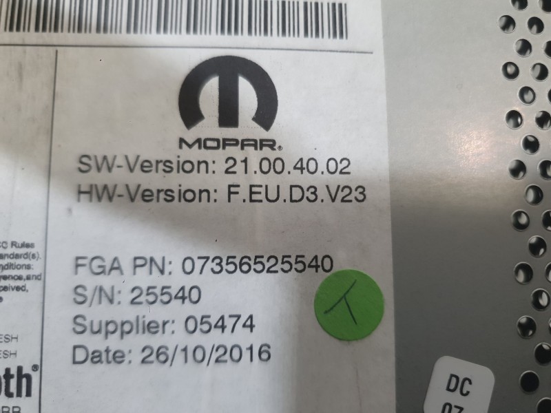 Recambio de sistema navegacion gps para fiat tipo sedán (356_, 357_) 1.4 (356sxa1b) referencia OEM IAM   