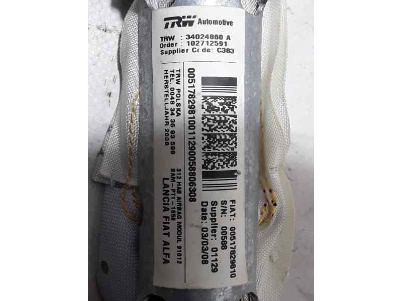 Recambio de airbag cortina delantero izquierdo para fiat nuova 500 (150) pop referencia OEM IAM 00517829810  
