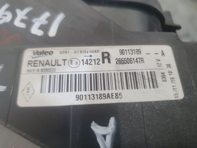 Recambio de piloto trasero derecho para dacia sandero ii (b8_) 1.0 sce 75 (b8jc, b8jd) referencia OEM IAM 265506669R  
