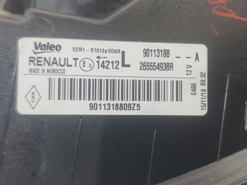 Recambio de piloto trasero izquierdo para dacia sandero ii (b8_) 1.0 sce 75 (b8jc, b8jd) referencia OEM IAM 265554085R  