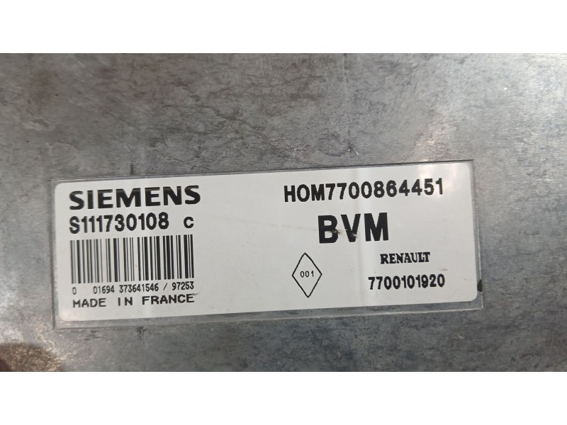 Recambio de centralita motor uce para renault megane i (ba0/1_) 1.4 e (ba0e, ba0v) referencia OEM IAM 7700101920  