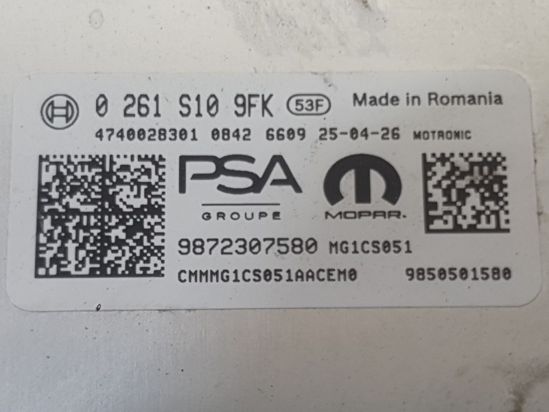 Recambio de centralita motor uce para opel mokka 1.2 (76) referencia OEM IAM 1691509480  