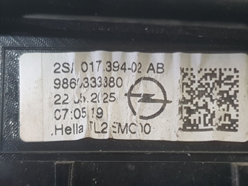 Recambio de piloto trasero derecho interior para opel mokka 1.2 (76) referencia OEM IAM 9833944580  