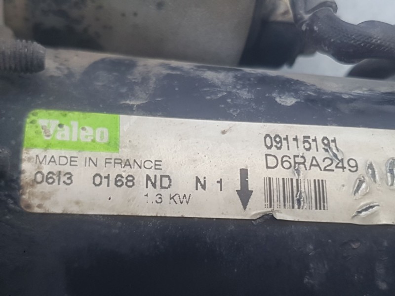 Recambio de motor arranque para opel corsa c (x01) 1.2 (f08, f68) referencia OEM IAM 09115191 VALEO D6RA249