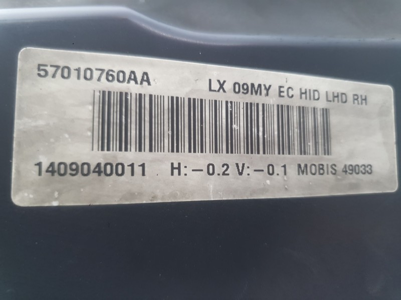 Recambio de faro derecho para chrysler 300c (lx, le) 3.0 crd referencia OEM IAM 57010760AA  