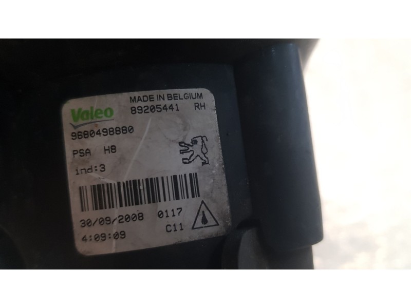 Recambio de faro antiniebla derecho para peugeot 308 i (4a_, 4c_) 1.6 16v referencia OEM IAM 6206F0  