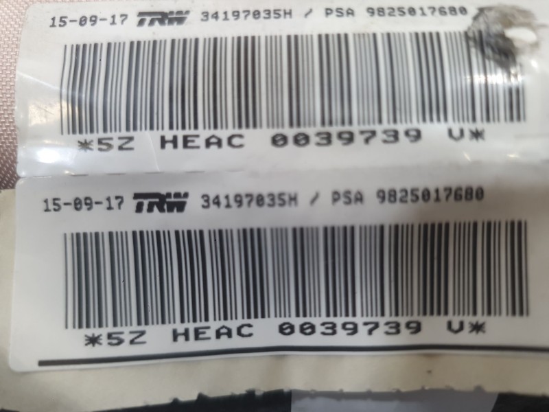Recambio de airbag cortina delantero izquierdo para peugeot 5008 ii (mc_, mj_, mr_, m4_) 1.6 bluehdi 120 referencia OEM IAM 9828