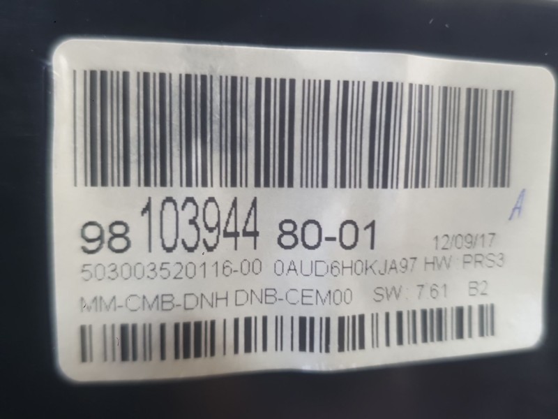 Recambio de cuadro instrumentos para peugeot 5008 ii (mc_, mj_, mr_, m4_) 1.6 bluehdi 120 referencia OEM IAM 9850672980  