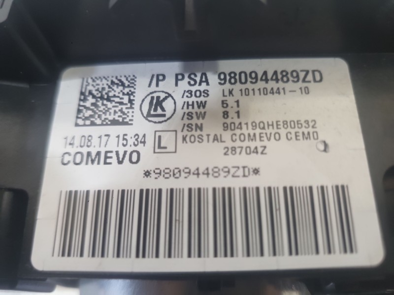 Recambio de mando luces y limpia para peugeot 5008 ii (mc_, mj_, mr_, m4_) 1.6 bluehdi 120 referencia OEM IAM 98262113ZD  