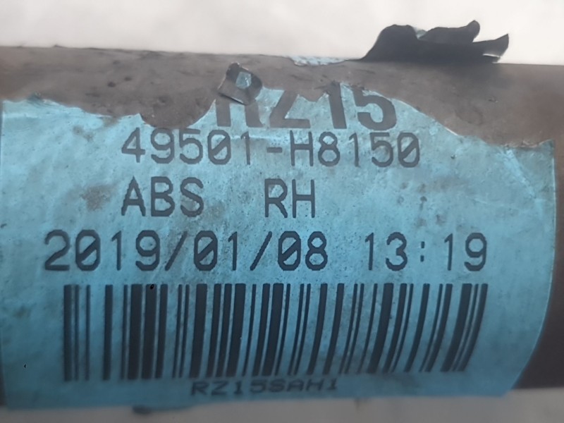 Recambio de transmision delantera derecha para kia stonic (yb) 1.0 t-gdi referencia OEM IAM 49501H8150SJ  