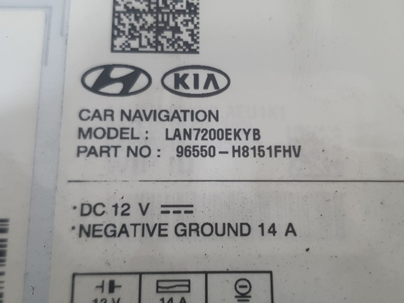 Recambio de sistema navegacion gps para kia stonic (yb) 1.0 t-gdi referencia OEM IAM 96550H8150FHV  