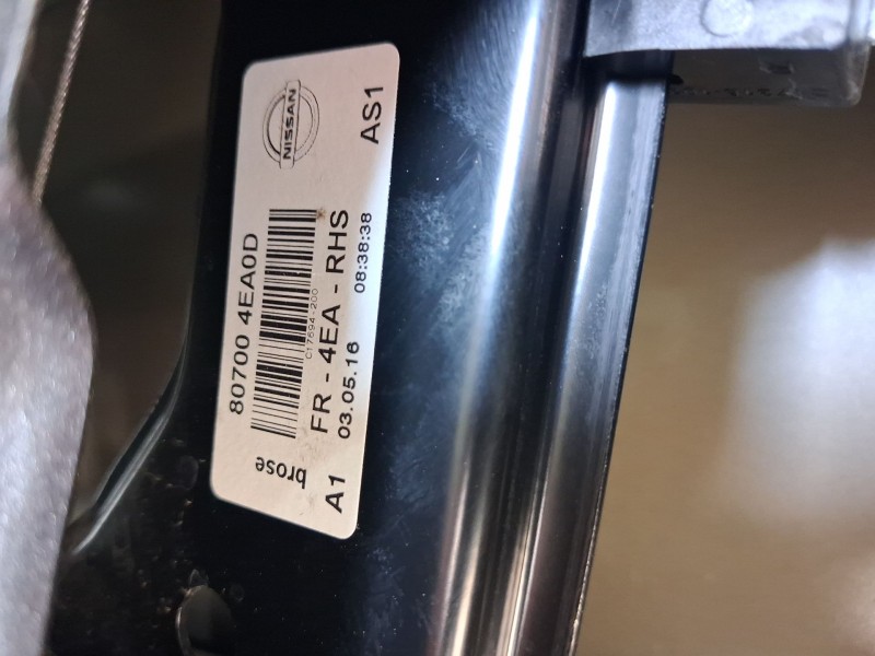 Recambio de elevalunas delantero derecho para nissan qashqai ii (j11, j11_) 1.5 dci referencia OEM IAM 807004EA0D  2 PINS