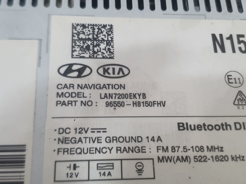 Recambio de sistema navegacion gps para kia stonic (yb) 1.0 t-gdi referencia OEM IAM 96550H8150FHV  